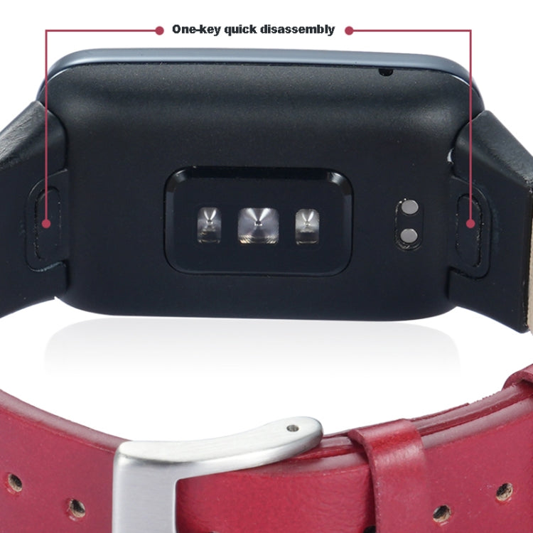 For Xiaomi Mi Band 7 Pro Leather Texture Replacement Watch Band(Brown) - Watch Bands by PMC TechLife | Online Shopping South Africa | PMC TechLife