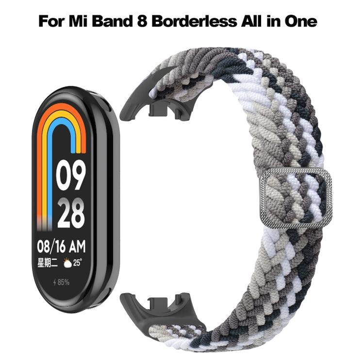 For Xiaomi Mi Band 8 Adjustable Nylon Braided Elasticity Watch Band(Red Black) -  by PMC TechLife | Online Shopping South Africa | PMC TechLife