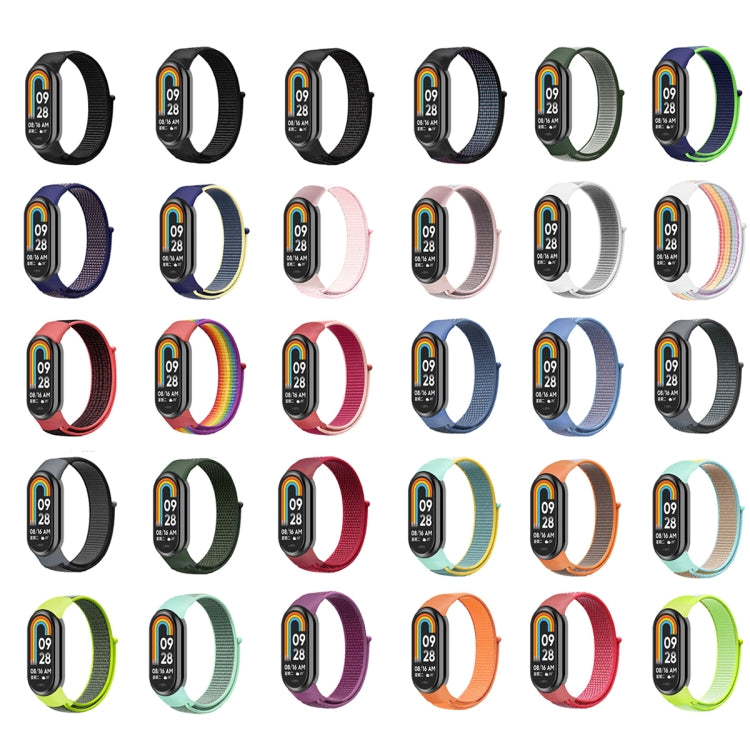 For Xiaomi Mi Band 8 Loop Nylon Replacement Watch Band(Pearl Powder) -  by PMC TechLife | Online Shopping South Africa | PMC TechLife