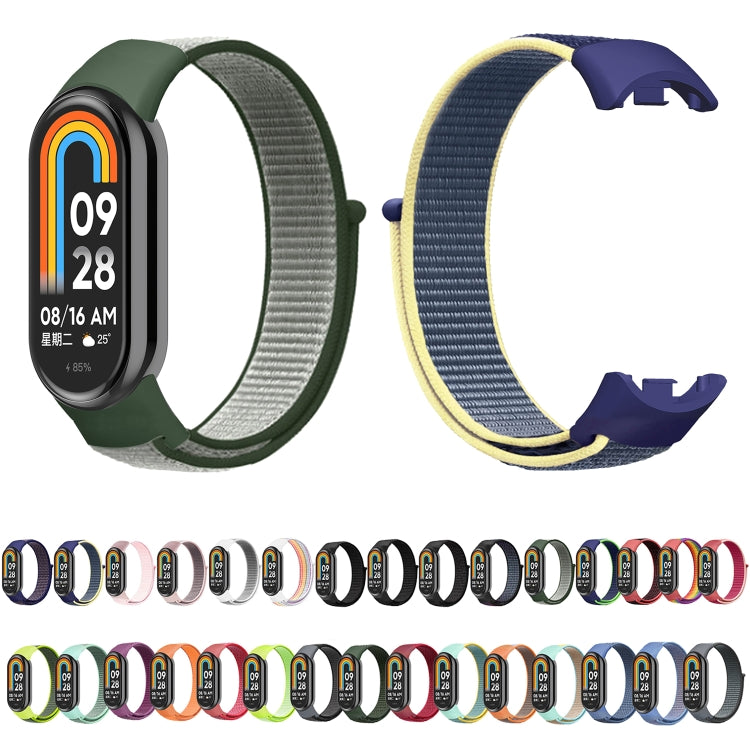 For Xiaomi Mi Band 8 Loop Nylon Replacement Watch Band(Red Black) -  by PMC TechLife | Online Shopping South Africa | PMC TechLife
