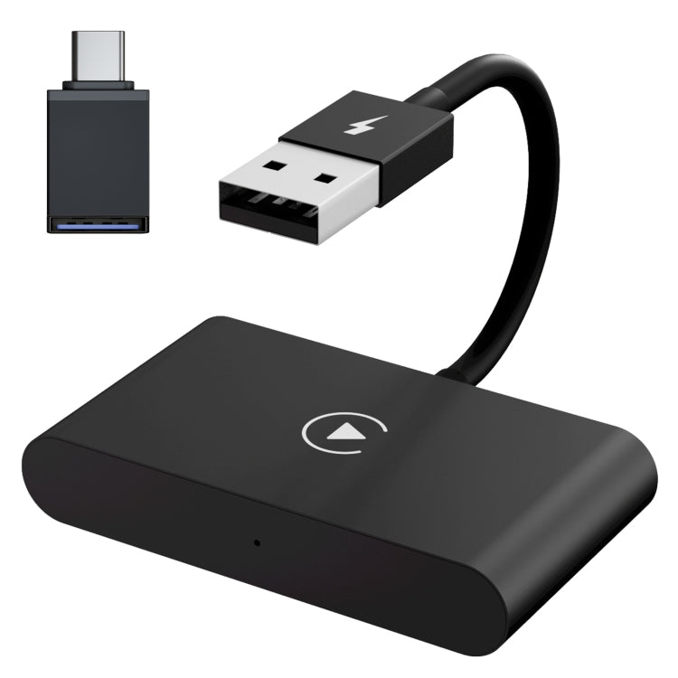 THT-020-2 USB + USB-C / Type-C Wired to Wireless Carplay Adapter for iPhone(Black) - free shipping - PMC TechLife - Order now!