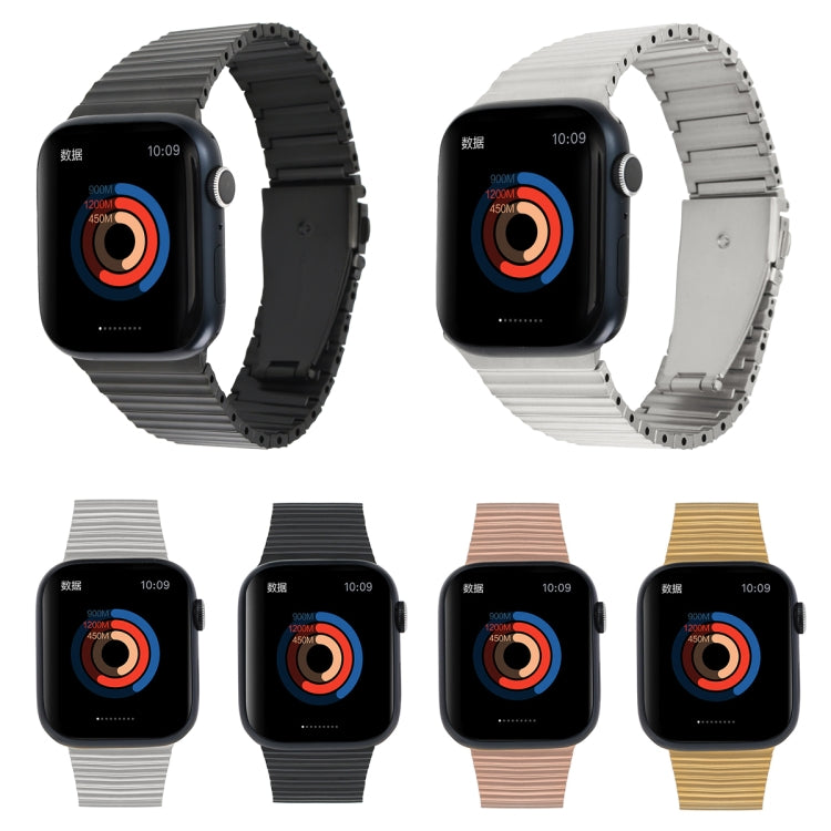Ocean Metal Replacement Watch Band For Apple Watch 3 42mm(Black) -  by PMC TechLife | Online Shopping South Africa | PMC TechLife