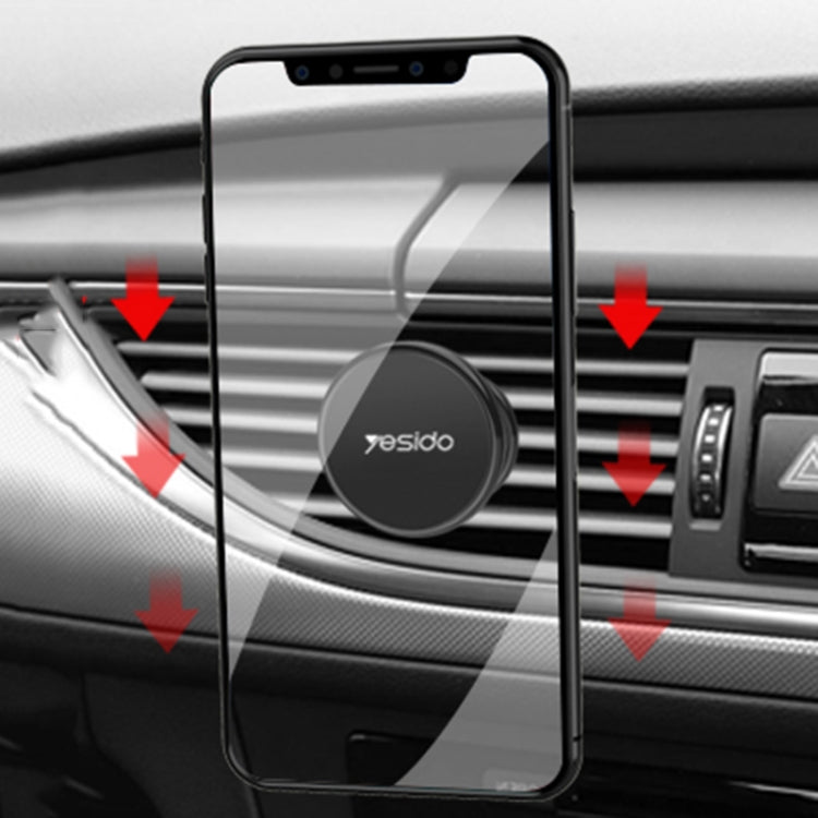 Yesido C61 Car Air Vent Magnetic Phone Holder(Black) - Car Holders by Yesido | Online Shopping South Africa | PMC Jewellery