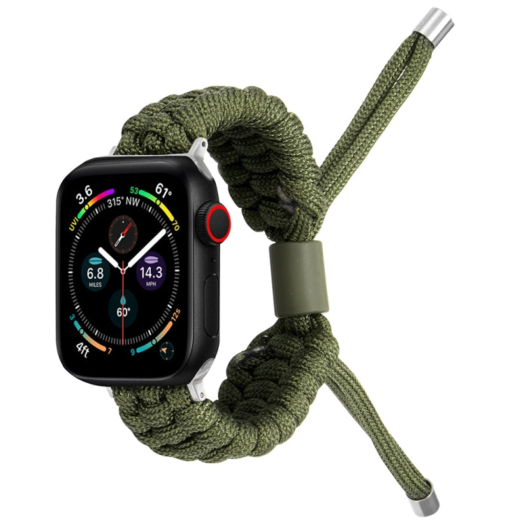 Stretch Plain Silicone Bean Watch Band For Apple Watch 8 45mm(Army Green) -  by PMC TechLife | Online Shopping South Africa | PMC TechLife