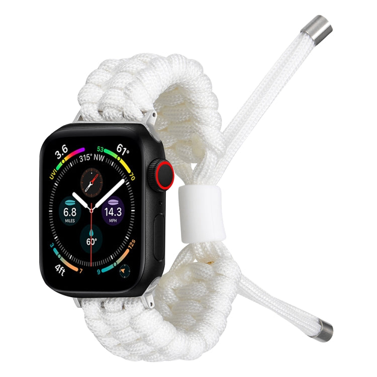 Stretch Plain Silicone Bean Watch Band For Apple Watch SE 44mm(White) -  by PMC TechLife | Online Shopping South Africa | PMC TechLife