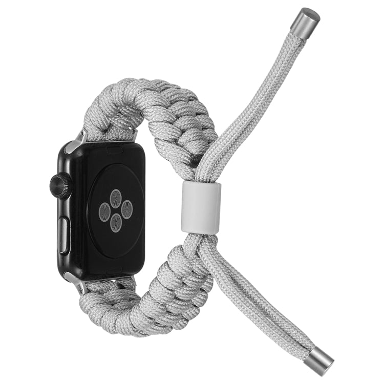 Stretch Plain Silicone Bean Watch Band For Apple Watch 5 40mm(Grey White) -  by PMC TechLife | Online Shopping South Africa | PMC TechLife