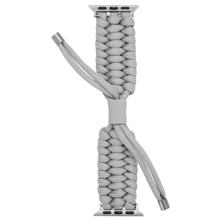 Stretch Plain Silicone Bean Watch Band For Apple Watch 4 40mm(Grey White) -  by PMC TechLife | Online Shopping South Africa | PMC TechLife