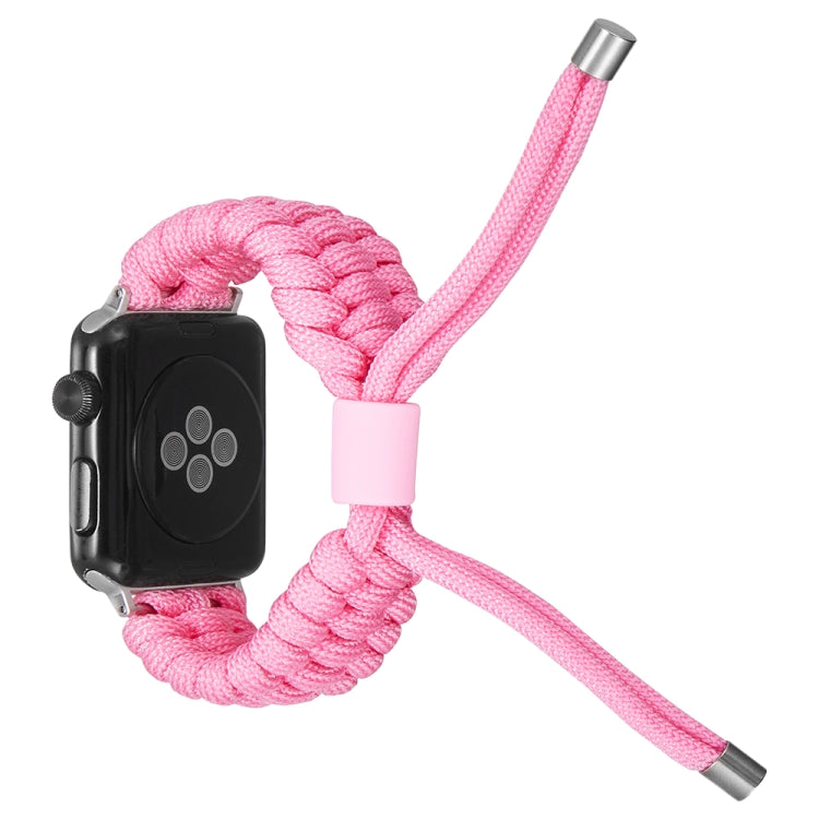 Stretch Plain Silicone Bean Watch Band For Apple Watch 4 44mm(Light Pink) -  by PMC Jewellery | Online Shopping South Africa | PMC Jewellery