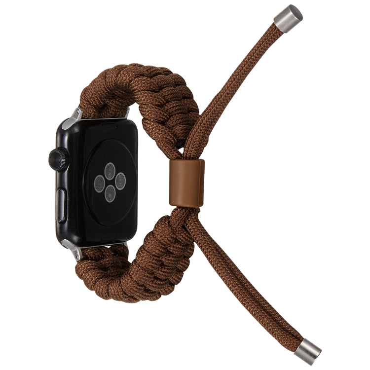 Stretch Plain Silicone Bean Watch Band For Apple Watch 38mm(Coffee Brown) -  by PMC TechLife | Online Shopping South Africa | PMC TechLife
