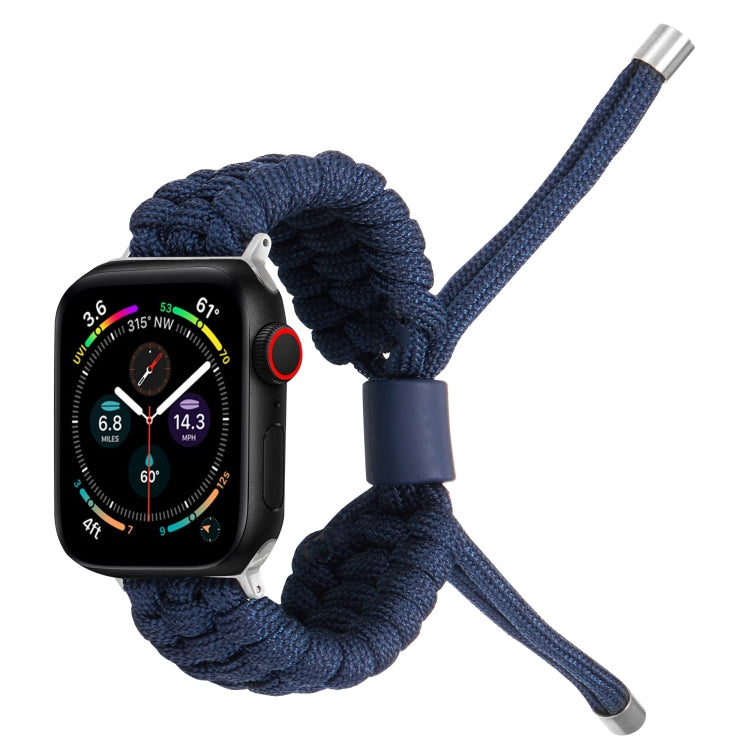 Stretch Plain Silicone Bean Watch Band For Apple Watch 42mm(Navy Blue) -  by PMC TechLife | Online Shopping South Africa | PMC TechLife