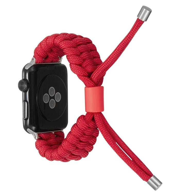 Stretch Plain Silicone Bean Watch Band For Apple Watch SE 2023 44mm(Red) - Watch Bands by PMC TechLife | Online Shopping South Africa | PMC TechLife