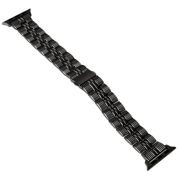 3-Beads Stripe Metal Watch Band For Apple Watch 4 40mm(Black) -  by PMC TechLife | Online Shopping South Africa | PMC TechLife