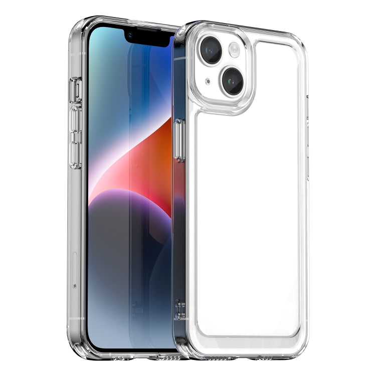 For iPhone 15 Plus Colorful Series Acrylic + TPU Phone Case(Transparent) - iPhone 15 Plus Cases by PMC Jewellery | Online Shopping South Africa | PMC Jewellery