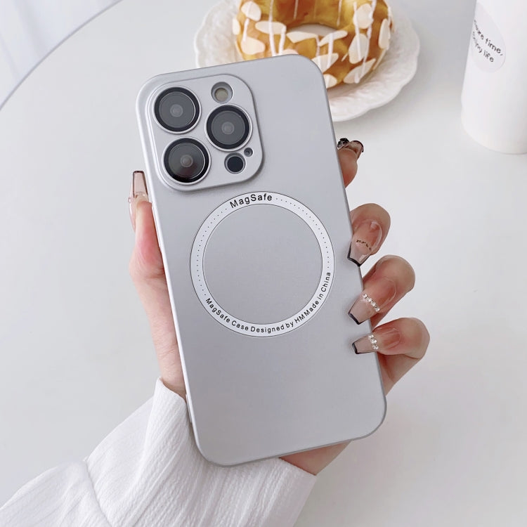 For iPhone 13 Pro Magsafe Magnetic PC Shockproof Phone Case With Camera Lens(Silver) - iPhone 13 Pro Cases by PMC Jewellery | Online Shopping South Africa | PMC Jewellery