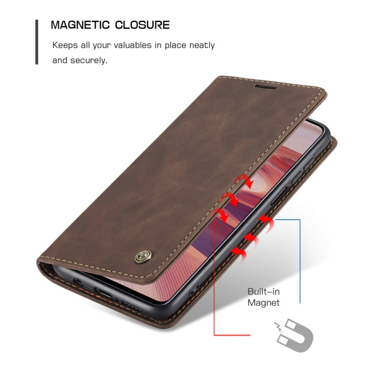 For Xiaomi Redmi Note 9 Pro/Note 9 Pro Max/Note 9s CaseMe 013 Multifunctional Horizontal Flip Leather Case, with Card Slot & Holder & Wallet(Coffee) - Xiaomi Cases by CaseMe | Online Shopping South Africa | PMC Jewellery