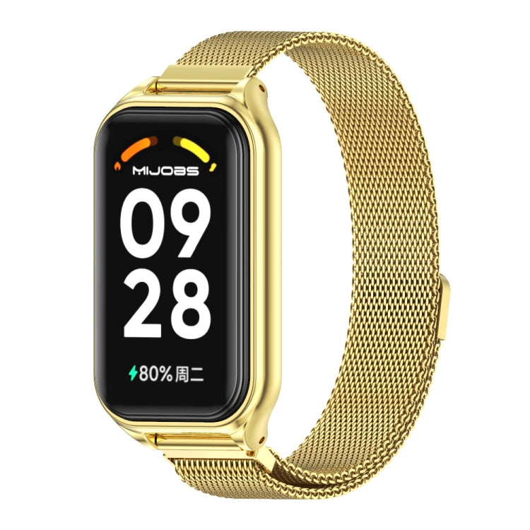 For Redmi Band 2 Mijobs Metal Shell + Milan Magnetic Metal Watch Band(Gold) -  by MIJOBS | Online Shopping South Africa | PMC Jewellery