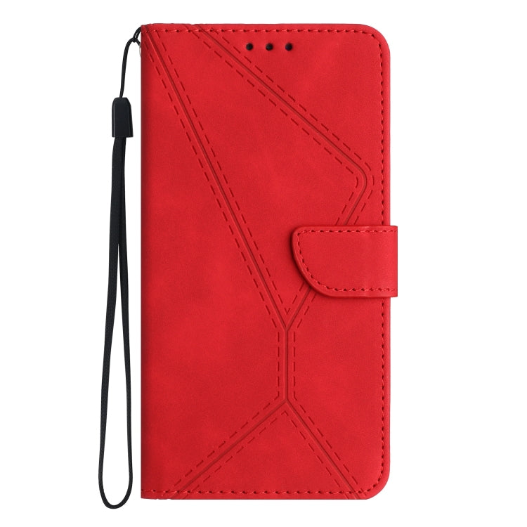 For Motorola Moto E13 4G Stitching Embossed Leather Phone Case(Red) - free shipping - PMC TechLife - Order now!