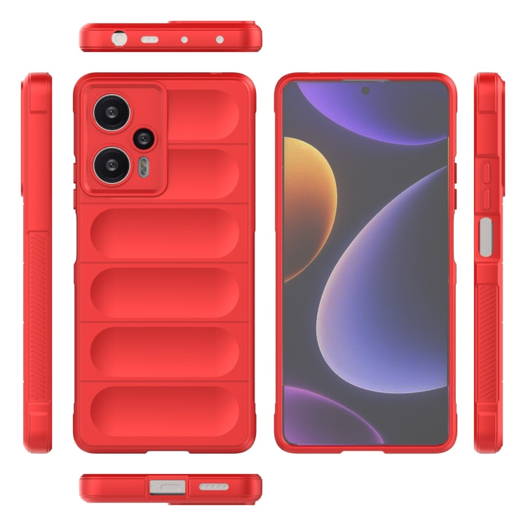 For Xiaomi Redmi Note 12 Turbo Magic Shield TPU + Flannel Phone Case(Dark Blue) - free shipping - PMC TechLife - Order now!