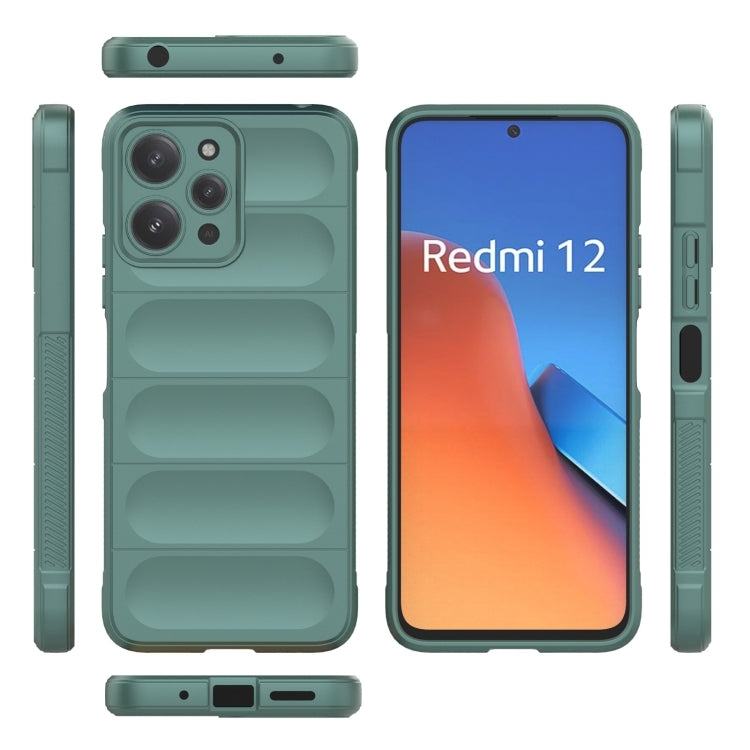 For Xiaomi Redmi 12 4G Magic Shield TPU + Flannel Phone Case(Grey) - free shipping - PMC TechLife - Order now!