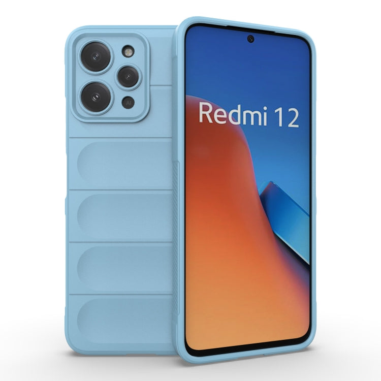 For Xiaomi Redmi 12 4G Magic Shield TPU + Flannel Phone Case(Light Blue) - free shipping - PMC TechLife - Order now!