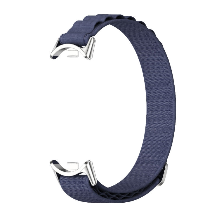 For Xiaomi Mi Band 8 Mijobs Nylon Breathable Watch Band(Blue Silver) -  by MIJOBS | Online Shopping South Africa | PMC Jewellery