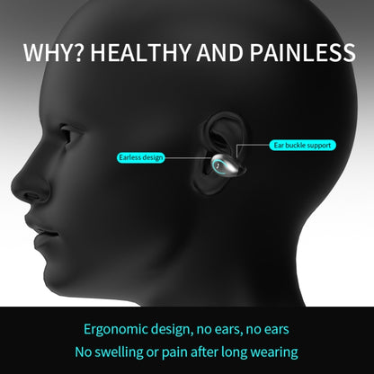 YX08 Ultra-light Ear-hook Stereo Wireless V5.0 Bluetooth Earphones(Grey) - Bluetooth Earphone by PMC Jewellery | Online Shopping South Africa | PMC Jewellery