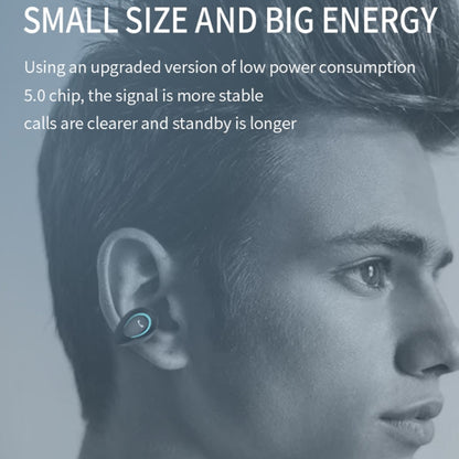 YX08 Ultra-light Ear-hook Stereo Wireless V5.0 Bluetooth Earphones(Black) - Bluetooth Earphone by PMC Jewellery | Online Shopping South Africa | PMC Jewellery