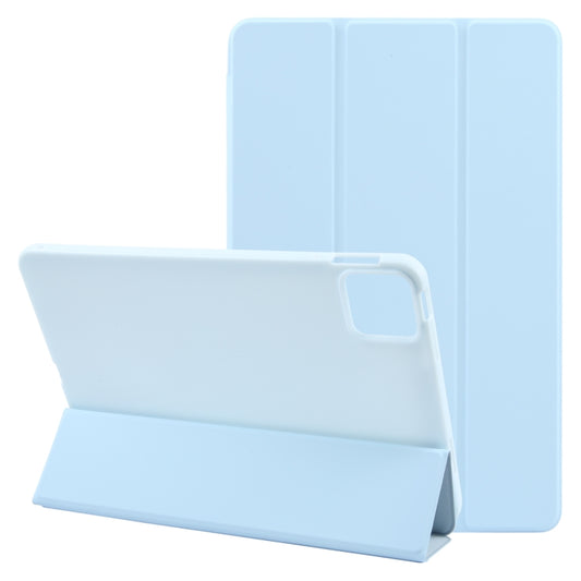 For Xiaomi Pad 6 / Pad 6 Pro Three-fold Holder Flip Tablet Leather Case(Sky Blue) -  by PMC Jewellery | Online Shopping South Africa | PMC Jewellery