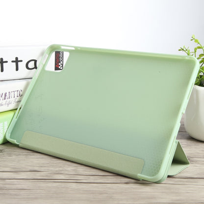 For Xiaomi Pad 6 / Pad 6 Pro Three-fold Holder Flip Tablet Leather Case(Mint Green) -  by PMC Jewellery | Online Shopping South Africa | PMC Jewellery