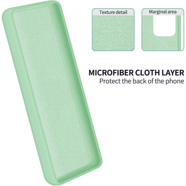 For Infinix Hot 30 Pure Color Liquid Silicone Shockproof Phone Case(Green) - Infinix Cases by PMC TechLife | Online Shopping South Africa | PMC TechLife | Buy Now Pay Later Mobicred