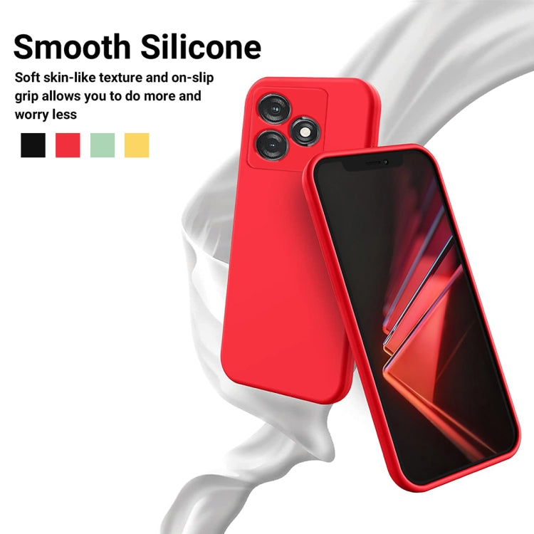 For Tecno Spark 10 4G / 10C 4G Pure Color Liquid Silicone Shockproof Phone Case(Red) - Tecno Cases by PMC Jewellery | Online Shopping South Africa | PMC Jewellery