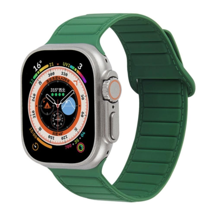 For Apple Watch 7 41mm Loop Magnetic Silicone Watch Band(Green) - Watch Bands by PMC TechLife | Online Shopping South Africa | PMC TechLife