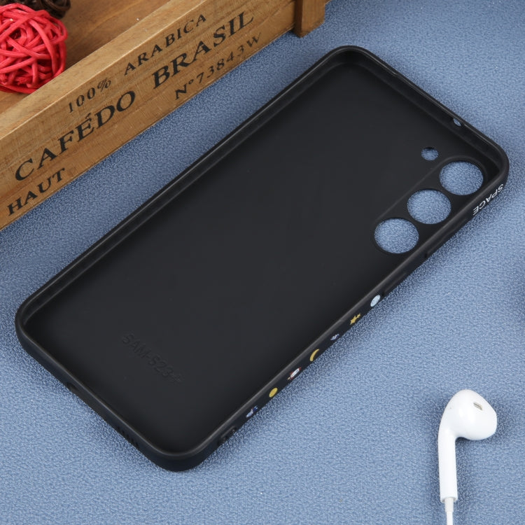 For Samsung Galaxy A91 Astronaut Pattern Silicone Straight Edge Phone Case(Planet Landing-Black) - free shipping - PMC TechLife - Order now!