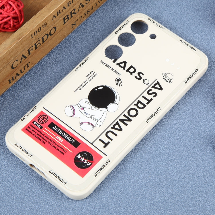 For Samsung Galaxy A81 Astronaut Pattern Silicone Straight Edge Phone Case(Mars Astronaut-White) - free shipping - PMC TechLife - Order now!