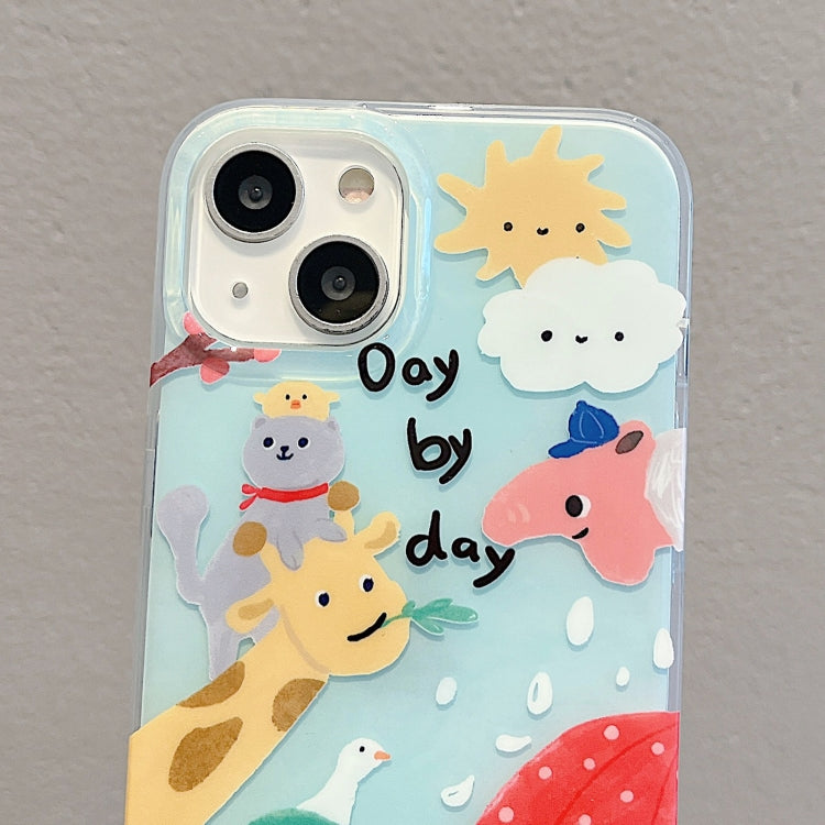 For iPhone 14 IMD Cute Animal Pattern Phone Case(Giraffe) - free shipping - PMC TechLife - Order now!