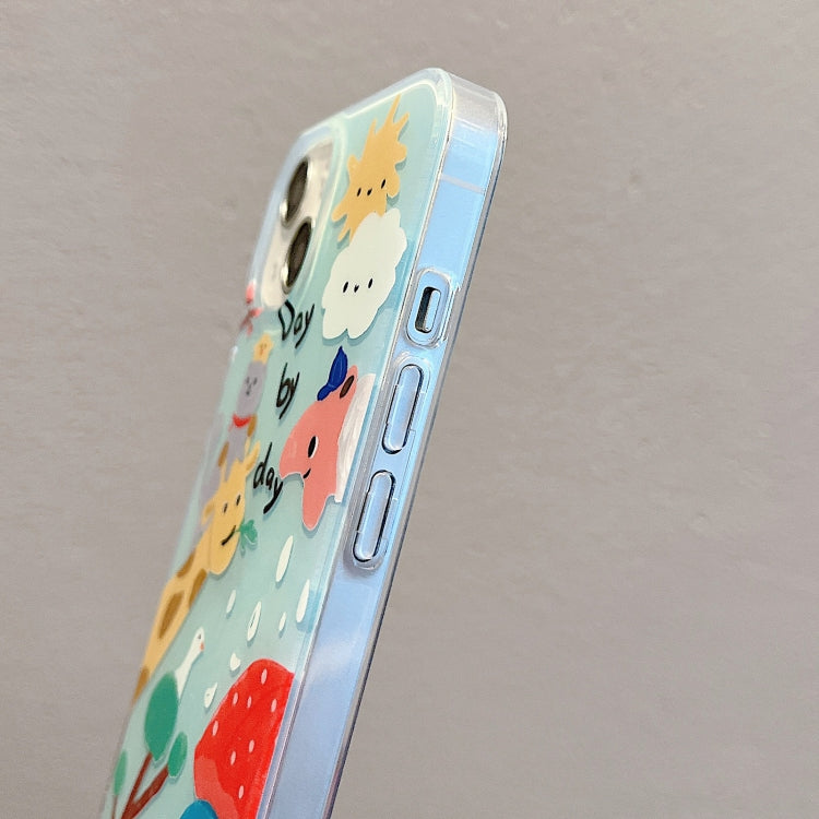 For iPhone 14 IMD Cute Animal Pattern Phone Case(Giraffe) - free shipping - PMC TechLife - Order now!