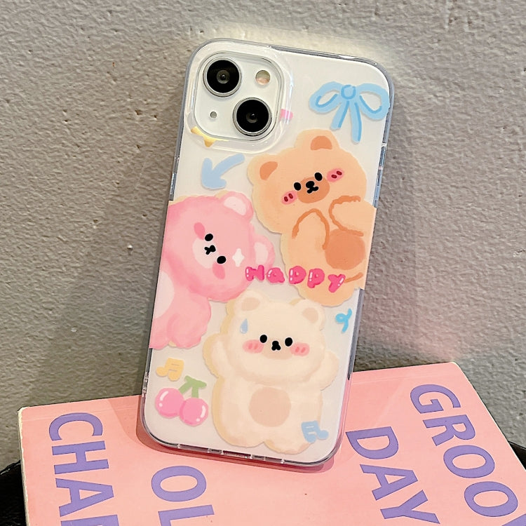For iPhone 13 Pro Max IMD Cute Animal Pattern Phone Case(Bear) - free shipping - PMC TechLife - Order now!