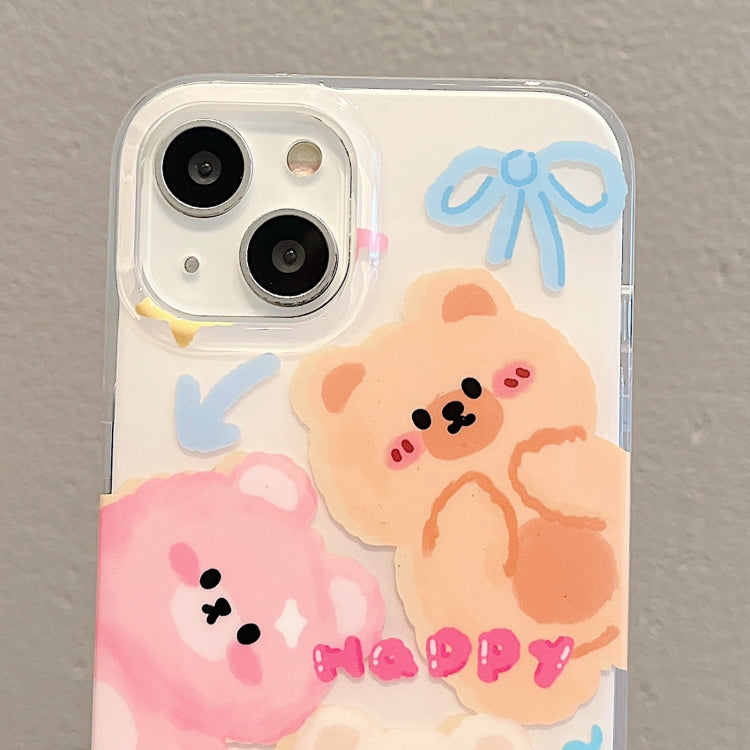For iPhone 13 Pro IMD Cute Animal Pattern Phone Case(Bear) - free shipping - PMC TechLife - Order now!