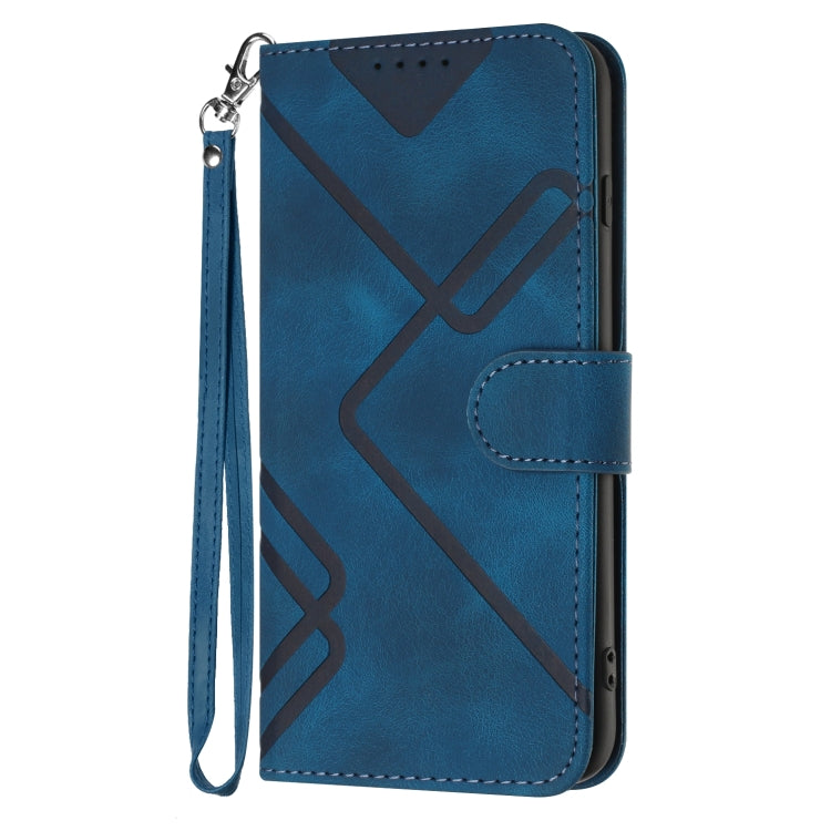 For Samsung Galaxy Note20 Line Pattern Skin Feel Leather Phone Case(Royal Blue) - free shipping - PMC TechLife - Order now!