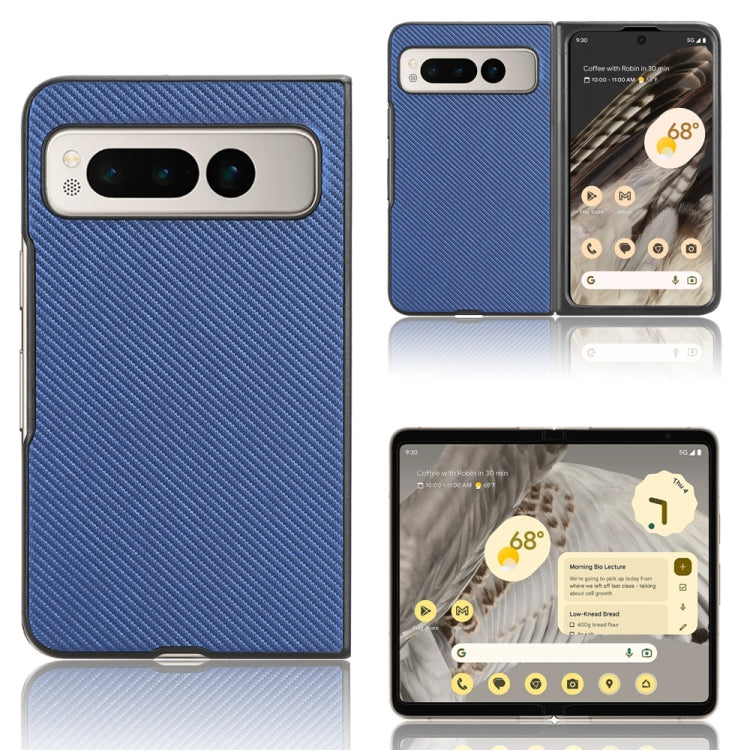 For Google Pixel Fold PU Leather PC Phone Case(Blue) - free shipping - PMC TechLife - Order now!