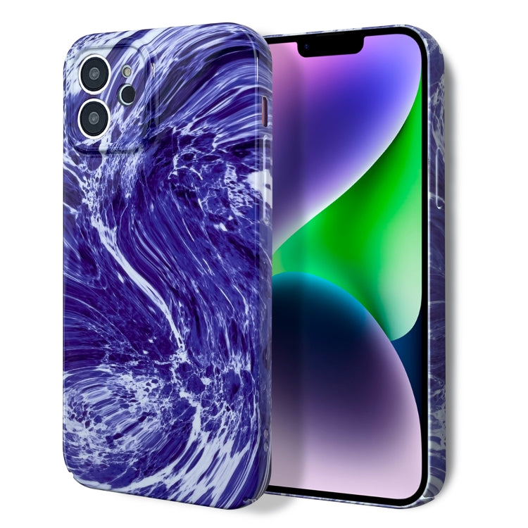 For iPhone 13 Pro Marble Pattern Phone Case(Purple White) - iPhone 13 Pro Cases by PMC Jewellery | Online Shopping South Africa | PMC Jewellery