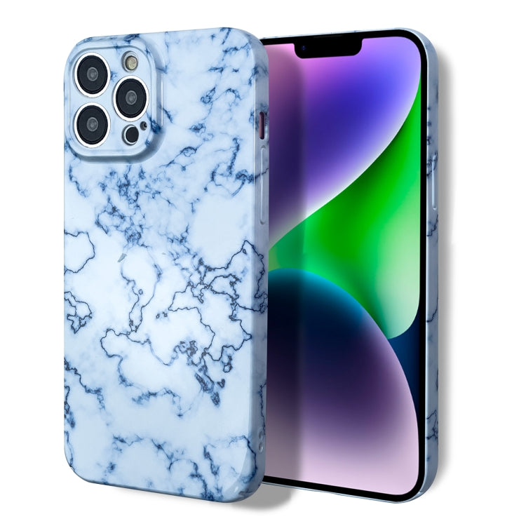 For iPhone 11 Pro Marble Pattern Phone Case(Blue White) - iPhone 11 Pro Cases by PMC TechLife | Online Shopping South Africa | PMC TechLife