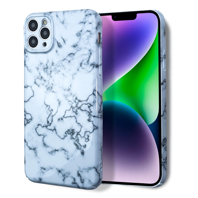 For iPhone XS / X Marble Pattern Phone Case(Green White) - More iPhone Cases by PMC TechLife | Online Shopping South Africa | PMC TechLife