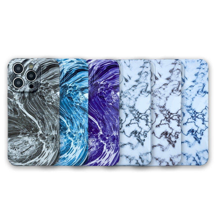 For iPhone 13 Marble Pattern Phone Case(Black White) - iPhone 13 Cases by PMC Jewellery | Online Shopping South Africa | PMC Jewellery