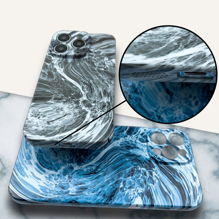 For iPhone 14 Pro Max Marble Pattern Phone Case(Blue White) - iPhone 14 Pro Max Cases by PMC Jewellery | Online Shopping South Africa | PMC Jewellery