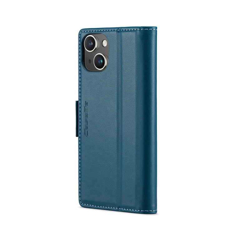 For iPhone 13 mini CaseMe 023 Butterfly Buckle Litchi Texture RFID Anti-theft Leather Phone Case(Blue) - iPhone 13 mini Cases by CaseMe | Online Shopping South Africa | PMC Jewellery