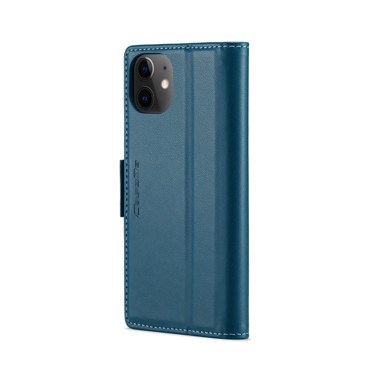 For iPhone 12 mini CaseMe 023 Butterfly Buckle Litchi Texture RFID Anti-theft Leather Phone Case(Blue) - iPhone 12 mini Cases by CaseMe | Online Shopping South Africa | PMC Jewellery