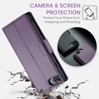 For iPhone 6 Plus/7 Plus/8 Plus CaseMe 023 Butterfly Buckle Litchi Texture RFID Anti-theft Leather Phone Case(Pearly Purple) - More iPhone Cases by CaseMe | Online Shopping South Africa | PMC Jewellery