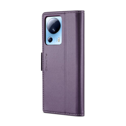 For Xiaomi 13 Lite CaseMe 023 Butterfly Buckle Litchi Texture RFID Anti-theft Leather Phone Case(Pearly Purple) - 13 Lite Cases by CaseMe | Online Shopping South Africa | PMC Jewellery