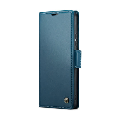 CaseMe 023 Butterfly Buckle Litchi Texture RFID Anti-theft Leather Phone Case For Xiaomi Redmi Note 11 Pro 5G Global/Redmi Note 11 Pro Global(Blue) - Redmi Note 11 Pro Case by CaseMe | Online Shopping South Africa | PMC Jewellery